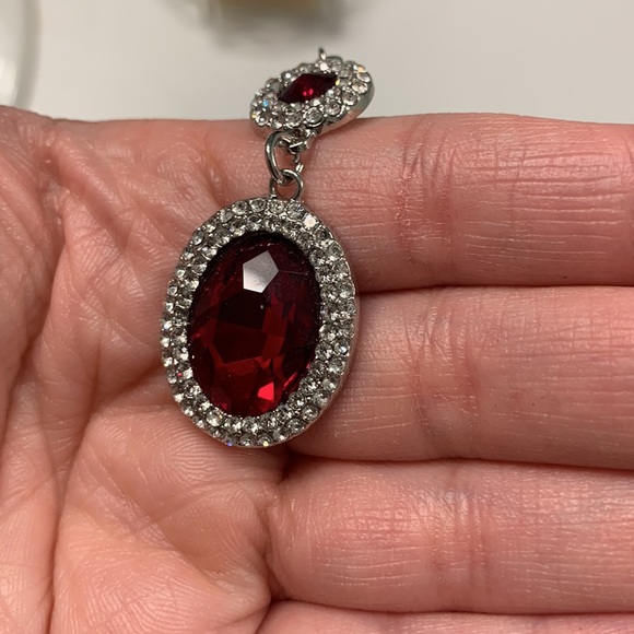 Red Earring & Ring Set - Picture 6 of 10